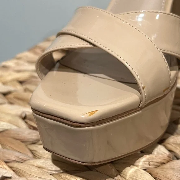 Sam Edelman Nolita Nude Ankle Strap Heel - Size 8 - Picture 3 of 12